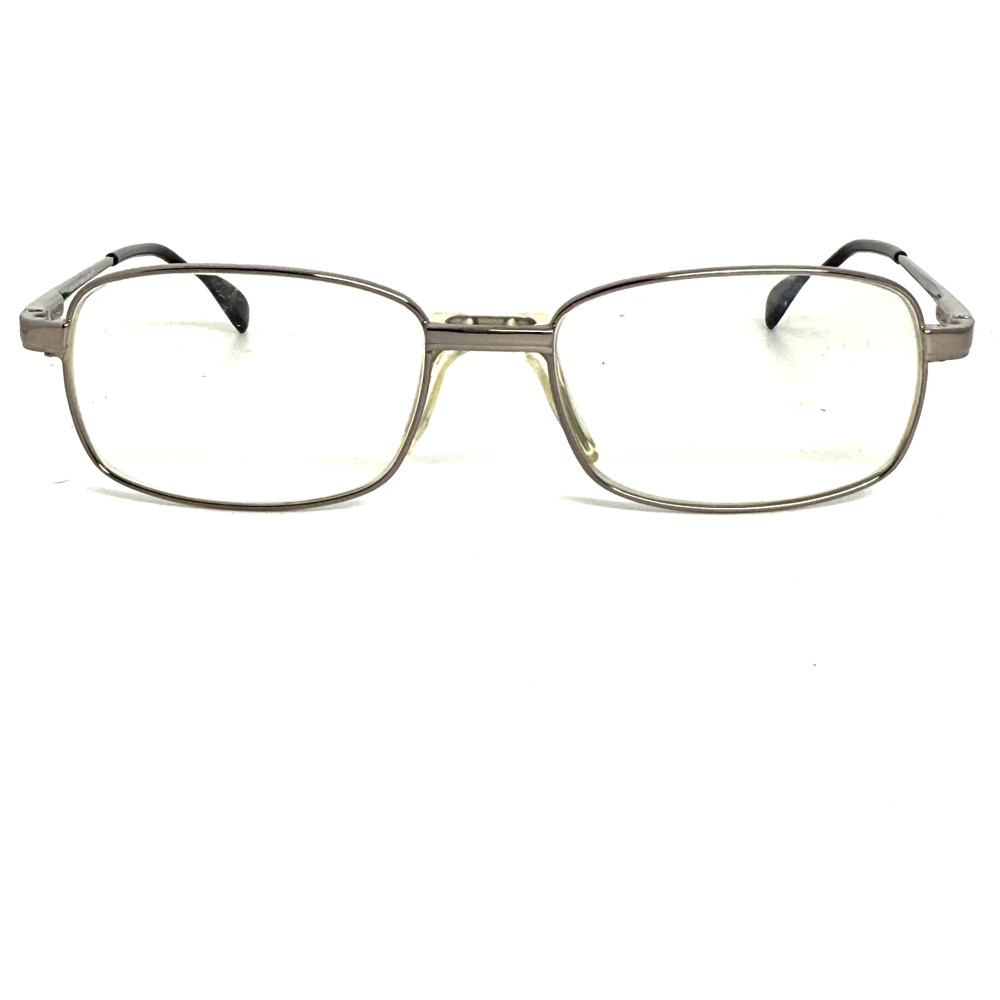 Safilo Elasta Eyeglasses Frame 7162 0DF8‎ Men Silver Rectangle 54-17-145 h19369